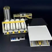 1/87 Scale Model Train HO Scale Fuel Distribution Facility Diorama Miniature