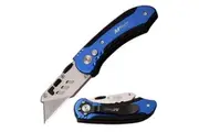 M-Tech USA Blue Utility Blade Folding Knife 95mm Closed Length (K-MT-UT001BL)