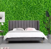 3D Green Grass Background Self-adhesive Living Room Wall Mural Poster Wallpaper
