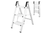 3 Step Ladder Portable Folding Ladders Anti-Slip Step Stool Aluminum 150KG