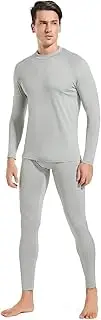[qualidyne] Men’s Thermal Underwear Fleece Lined Base Layer Long Johns Set Top and Bottom Winter Sports Suits