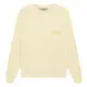 ESSENTIALS CREWNECK CANARY 奶油色