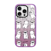 iPhone 16 Pro Impact Case MagSafe Compatible Pug Dance