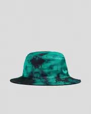 [Sanction] Sanction Boys' Gnarly Reversible Bucket Hat in Black/Mint Mottle One Size Black/Mint Mottle