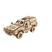 300pc Ugears Dozor-B Combat Vehicle Mechanical Wooden 3D Puzzle/Model Set 14+