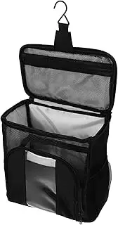 [FRCOLOR] Hanging Toiletry Bag for Travel Organizer with Capacity for Camping Gym and College Dorm Essentials Portable Bathroom Bag with Handle