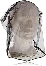 Mosquito Net Midge Head Protecting Netting Travel Insect Protector Hat Cap Headwear Face Neck Netting Cover For Outdoor Hiking Camping Climbing And Walking Soft Polyester Honeycomb Mesh Black (1)