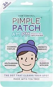 Skin Control Pimple Patch AM and PM Mixed Pack, 36 Acne Patches For Day & Night Use