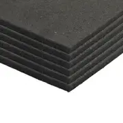 6pcs*15mm Rubber Flooring Gym Mats 1m*1m