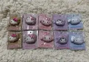 Sanrio Leopard Print Hair Clips, Set of 10