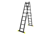 Horusdy 5.7M Aluminium Folding Ladder Step Extension Multi Purpose Platform