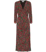 [Rixo] Rixo Katie printed crêpe midi dress AU 8 red