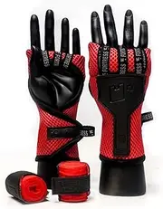 Boxing Fortress Pro T1 Hand Wraps Adult Handwraps Muay Thai Hand Bandages Fastwraps Red