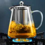 Heat Resistant Glass Teapot With Stainless Steel Tea Strainer Infuser pot