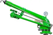 AISINILALAO 2" Agricultural Water Sprayer with Pressure Gauge, Angle Adjustable 360° Rotary Large Area Watering Spray with Nozzle for Farmland, Farm Irrigation