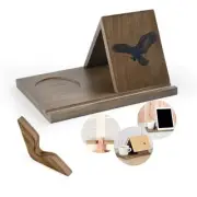 Wood Small Bookshelf, Triangle Bookmark with Book Page Holder, Night Stand