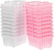 WOONEKY 20Pcs Mini Hand Basket for Cute Supermarket Shopping Baskets for Playtime and Storage for Boys