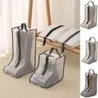 Long and Short Rain Boots Storage Bag PVC Tote Shoes Organizer Closet