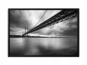 Bridge Photogrpahy black white Framed Print Fine Art Poster Print