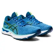 ASICS Men's Gel-Nimbus 24 Running Shoes, Lake Drive/Hazard Green Size 9 4E Wide