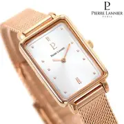Pierre Lanier Arian Watch Lannier P057H925M Analog Silver Pink Gold Made In Fran