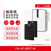 在飛比找Yahoo!奇摩拍賣優惠-兩入免運 副廠濾網 蟎著媽 適 夏普 SHARP KC-85