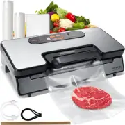 VEVOR Vacuum Sealer Machine, 90Kpa 130W Powerful Dual Pump and Dual Sealing, Dry