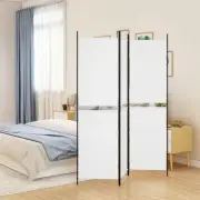 3 Panel Room Divider White Fabric Screen 59.1x78.7 Home Decor