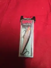 Rapala Original Balsa Floating Minnow Crankbait F-5 SILVER 1/16oz Dives 5' Deep
