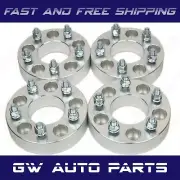 4PCs 1" WHEEL SPACER ADAPTERS 5X4.5 TO 5X4.5 CB 74 Studs 12x1.5