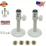 Adjustable 2-6'' CCTV Security Camera Mounts - 360° Pan Tilt & Metal Brackets