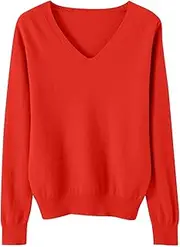 [Generic] 8 Month Girl Clothes for Girls Cute V Neck Soft Knit Pullovers Teens Casual Loose Spring Long Sleeve Tops 5 15 Years Plain Toddler Hoodies