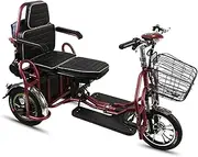Folding Electric Mobility Scooter,3 Wheel Recreational Power Scooter,3 Wheel Lightweight Portable Power Travel Scooters - for Adults/Elderly/Disabled Long Range Driving and Travel