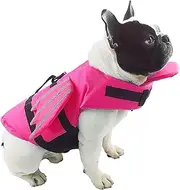 GabeFish Dog Life Vest with Chin Float, Angel Wings Cat Life Vests for Swimming, Pets Safety Swimsuit with Reflective Stripe (S (Chest: 44-54cm/17.3-21.2in), Pink)