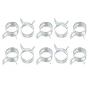 Spring Hose Clamp, 50pcs 65Mn Steel 12mm Low Pressure Air Clip, Zinc Plated
