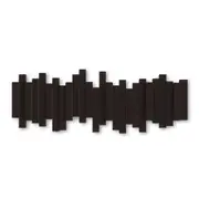 Umbra Sticks Multi Wall Hooks 5 Flip Down Clothes Hat Coat Hanger Rack Espresso