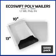 5000 10x13 EcoSwift Poly Mailers Plastic Envelopes Shipping Mailing Bags 1.7MIL