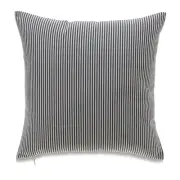 Navy Blue And White Striped With Microgel Feather-Like Insert Pillow