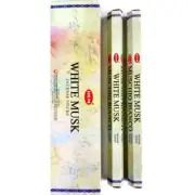 White Musk Garden Incense Sticks - HEM - Box Of 6- Jumbo XL Incense