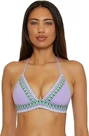 [BECCA] Women's Delilah Halter Bikini Top, Adjustable, Tie Back, Swimwear Separates