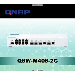 QNAP QNAP QSW-M408-2C 12埠 L2 Web 管理型 10GbE 交換器 QNAP QSW-M408-2C 12埠 L2 Web 管理型 10GbE [N4S] [全新免運][編號 W54866]