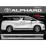 貼紙豐田 ALPHARD 配件豐田 ALPHARD 2022 2023