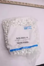 (1000-Pk) Organized Living Universal End Cap Medium White 1430-6693-11