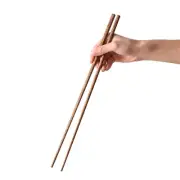 Extra Long Cooking Chopsticks 16.5" Reusable Wenge Wooden Chop Sticks - Japan...