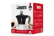 BIALETTI MOKA 6 CUP INDUCTION ESPRESSO MAKER - BLACK
