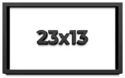 23x13 Shadow Box Frame Black | 2 Inches Deep Real Wood Contemporary Shadowbox Di