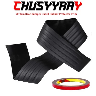 Rubber Rear Bumper Protector Trim Strip Car Trunk Sill Guard Scratch Pad (for: Suzuki)