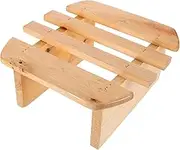 VALICLUD Wooden Foot Stool for Sauna and Bath Use Portable Footrest for Comfortable Foot Baths Space Saving Design for Living and Shower Lightweight and Multipurpose Stool