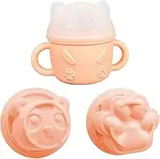 Cube Ice Mold - Silicone Jelly Pudding Mold | Non-Stick Reusable Bakeware, Easy Release, Cartoon Bear Shaped Snack Tool for Desserts, Muffin, Jelly, Indoor, Home, Party
