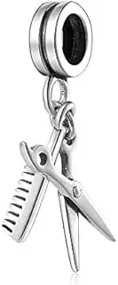 [LES FOLIES DI PAOLA GRIECO] Les Folies 925 Silver Charm for Pandora Sterling Silver Cubic Zirconia, Sterling Silver, Cubic Zirconia